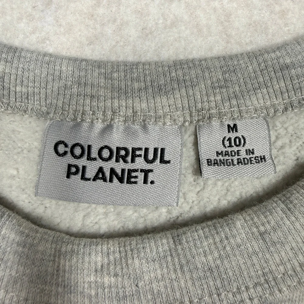 Colorful Planet Girls Paris Eiffel Tower Graphic Sweatshirt Grey Size M 10